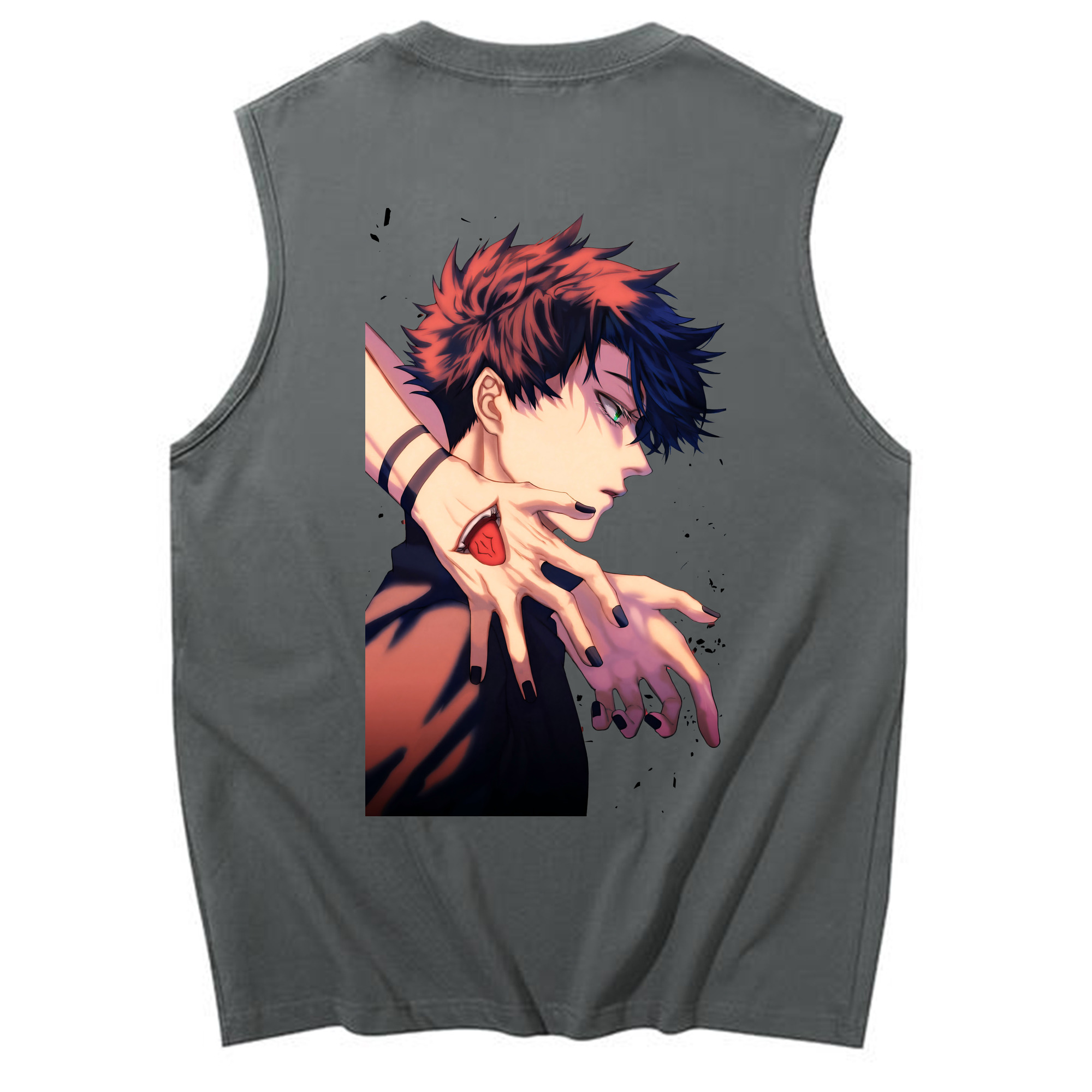 （画像用） 呪術廻戦 Jujutsu Kaisen コットン100％タンクトップ（背面プリント）